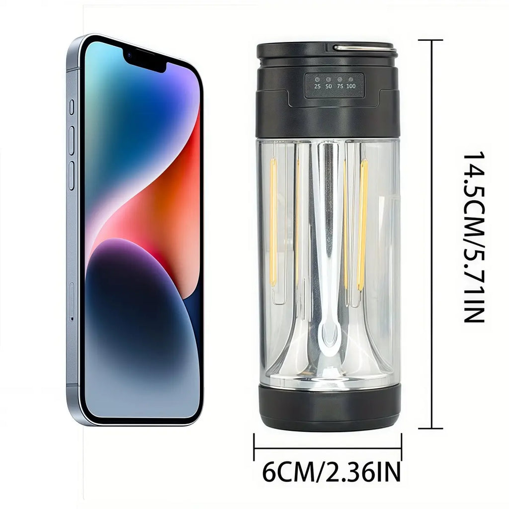 High Lumen Super Bright Magnetic Camping Lantern Handheld Rechargeable Flashlight with 4 Lighting Modes COB Side Light USB-C Charging Digital Display Portable Camping Lantern Long-Lasting Power for Outdoor Camping Hiking Labor Day Sale Sale Ends Soon Camp