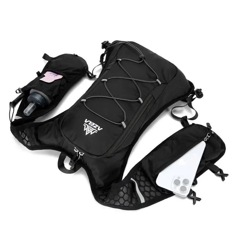 Azela Unisex Running Vest with 1.5L Hydration Pack, Lightweight Moisture-Wicking, Ideal for Hiking, Trail Running, Skiing, Camping, Biking, Marathons