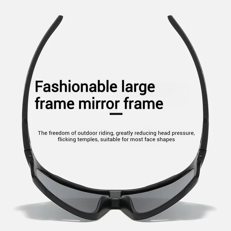 Uv-Protective Sunglasses for Hiking & Cycling - Windproof, Changes Color in Response to UV Intensity; the Stronger the UV Light, the Deeper the Color Change.Sand-Resistant Sports Eyewear with Versatile, Stylish Photochromic Lenses