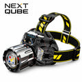 High Bright LED Headlamp, 5-Color Modes Rechargeable Headlight with Motion Sensor, 1000M Long Beam & Twist to Zoom Waterproof Torch for Night Fishing Camping Hiking Repair