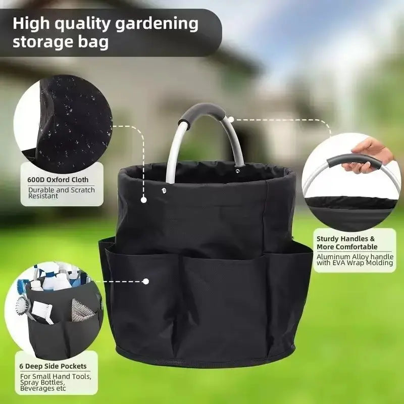 Foldable Multi-Pocket Picnic Storage Basket, Portable Laundry Bag, Outdoor Camping Travel Organizer, Large Capacity Waterproof Storage Bin, Multiple Colors Available, Outdoor Camping Supplies, Camping Accessories