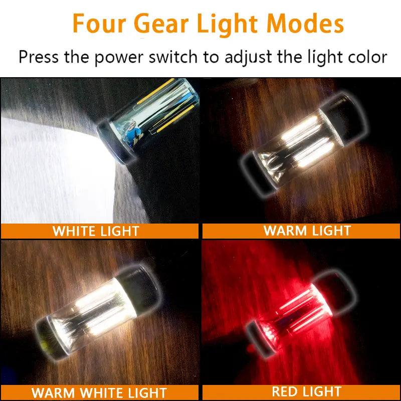 High Lumen Super Bright Magnetic Camping Lantern Handheld Rechargeable Flashlight with 4 Lighting Modes COB Side Light USB-C Charging Digital Display Portable Camping Lantern Long-Lasting Power for Outdoor Camping Hiking Labor Day Sale Sale Ends Soon Camp