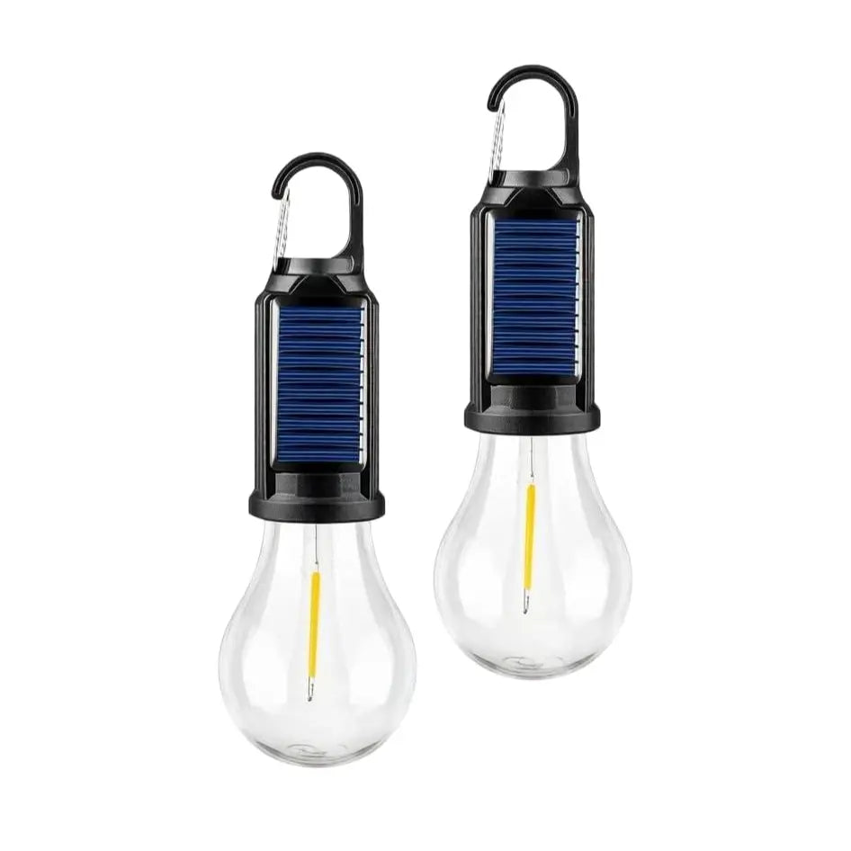 1/2/4 PCS Rechargeable Solar LED Light Bulbs with Waterproof Clip Hook, Solar Outdoor Lights, Portable Camping Gear for Hiking & Emergency Use