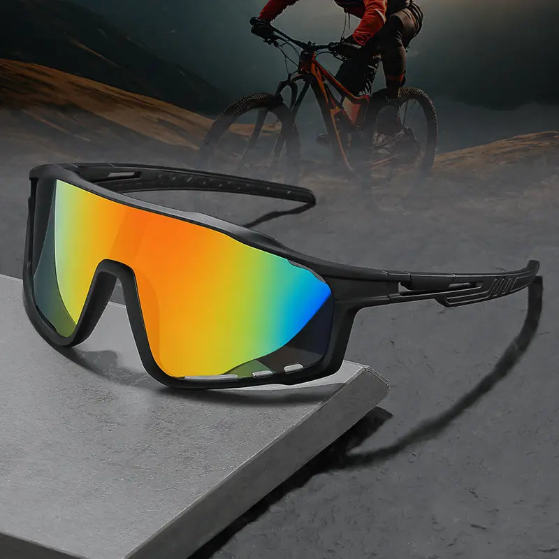 Uv-Protective Sunglasses for Hiking & Cycling - Windproof, Changes Color in Response to UV Intensity; the Stronger the UV Light, the Deeper the Color Change.Sand-Resistant Sports Eyewear with Versatile, Stylish Photochromic Lenses