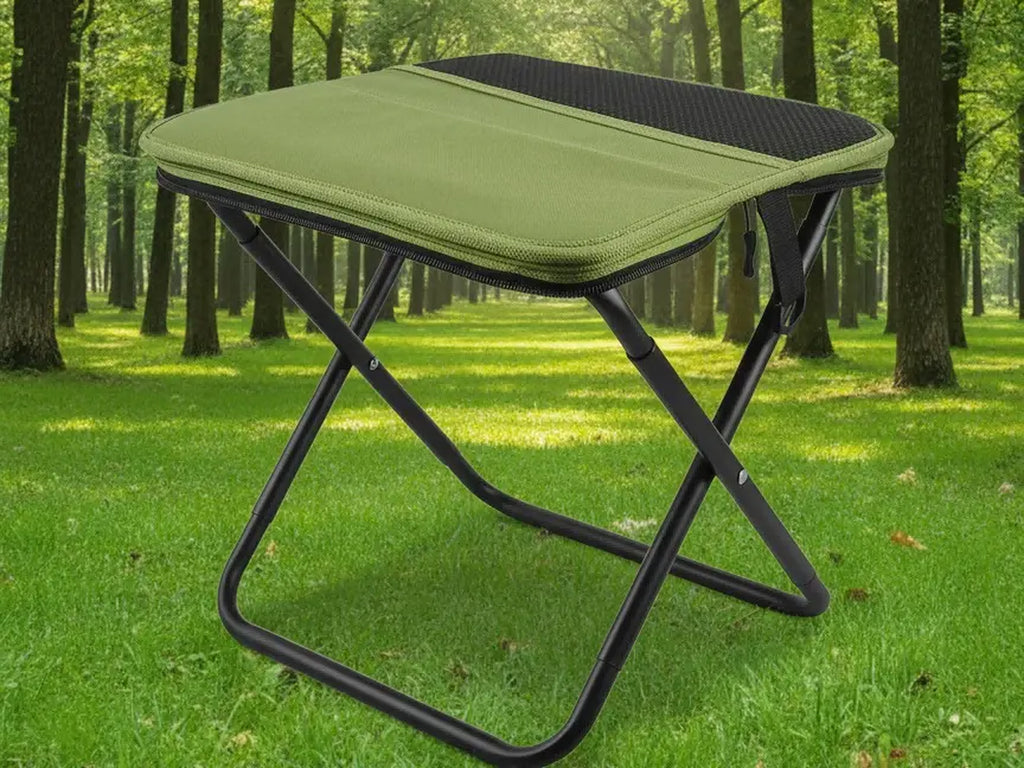 Portable Camping Stool & Folding Small Chair - Compact Folding Stool, Durable Collapsible Stool for Fishing, Hiking, BBQ, Outdoor Events